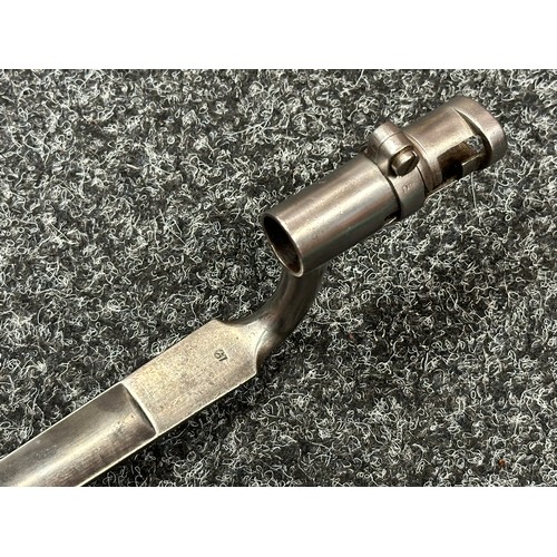 2139 - Socket Bayonet with fullered triangular blade 417mm in length. Inspection marked. Socket numbered G1... 