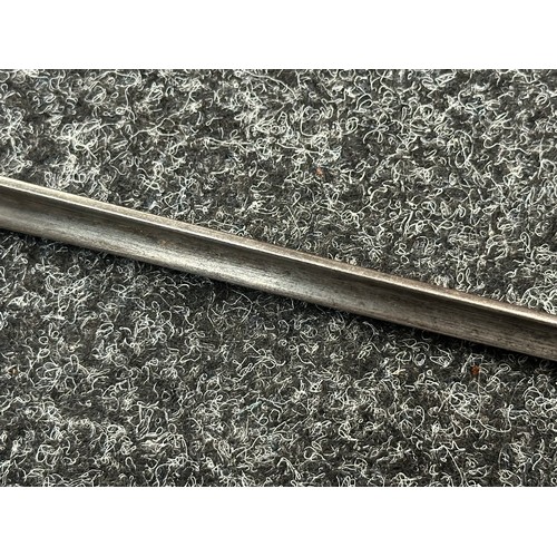 2139 - Socket Bayonet with fullered triangular blade 417mm in length. Inspection marked. Socket numbered G1... 