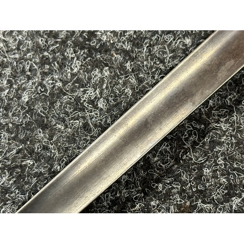 2139 - Socket Bayonet with fullered triangular blade 417mm in length. Inspection marked. Socket numbered G1... 