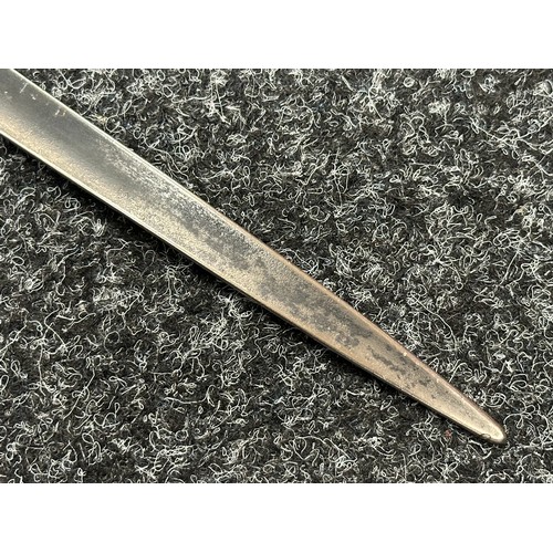 2139 - Socket Bayonet with fullered triangular blade 417mm in length. Inspection marked. Socket numbered G1... 