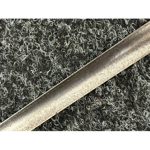 2147 - British Zulu War Era 1876 Pattern Martini Henry Socket Bayonet with triangular fullered blade 545mm ... 