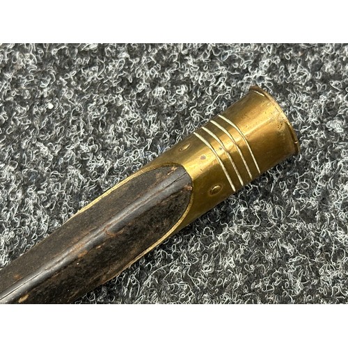 2147 - British Zulu War Era 1876 Pattern Martini Henry Socket Bayonet with triangular fullered blade 545mm ... 