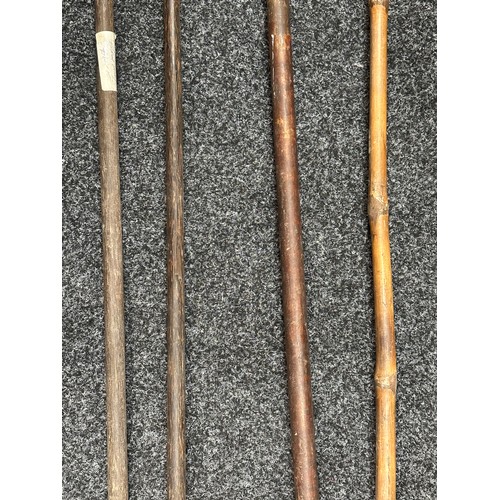 2154 - A collection of four decorative Halbards/Spears of Indian origin. Sizes range from 198cm to 192cm in... 