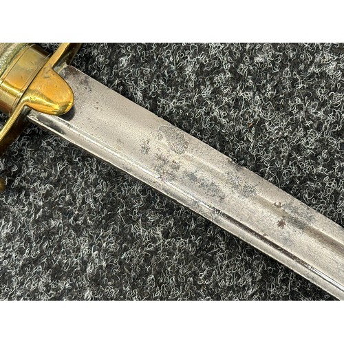 2159 - British 1788 Light Cavalry Sword with curved double fullered blade 800mm in length, maker marked on ... 