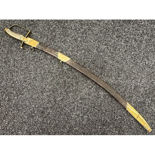 2159 - British 1788 Light Cavalry Sword with curved double fullered blade 800mm in length, maker marked on ... 