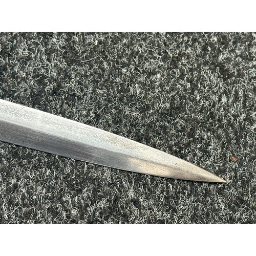 2163 - Canadian made Royal Artillery Officers Sword with fullered single edged blade, Proof marked, etched ... 