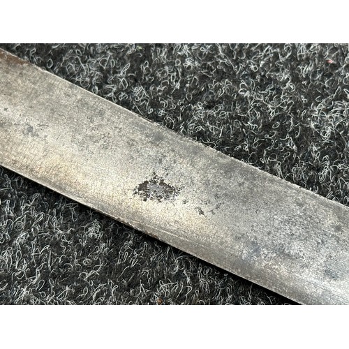 2166 - French Hanger Sword with curved single edged blade 560mm in length, German made marked 