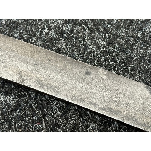 2166 - French Hanger Sword with curved single edged blade 560mm in length, German made marked 