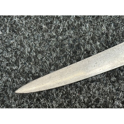 2170 - French 1866 Pattern Chassepot Bayonet with fullered single edged blade 575mm in length, maker marked... 