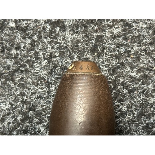 2179 - WW1 British 2prd shell head stamped 