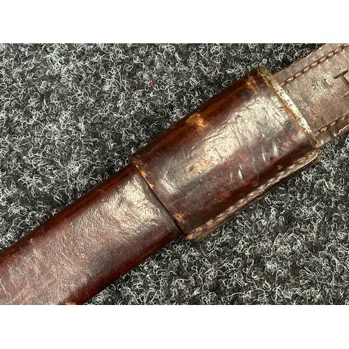 2183 - WW1 Canadian Ross Rifle Bayonet MKII with 255mm long blade. Wooden grips both with die stamped 