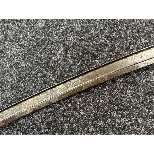 2194 - WW1 British 1907 Pattern Bayonet with fullered single edge blade 430mm in length, maker marked and d... 