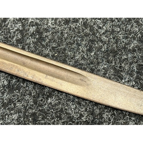 2202 - WW1 British 1907 Pattern Bayonet with single edged fullered blade 432mm in length, maker marked 