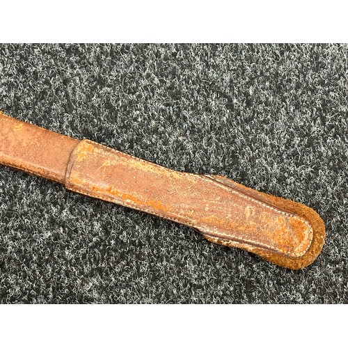 2204 - WW1 British Royal Artillery Officers 1821 Pattern Sword with single edged fullered blade, Proof mark... 