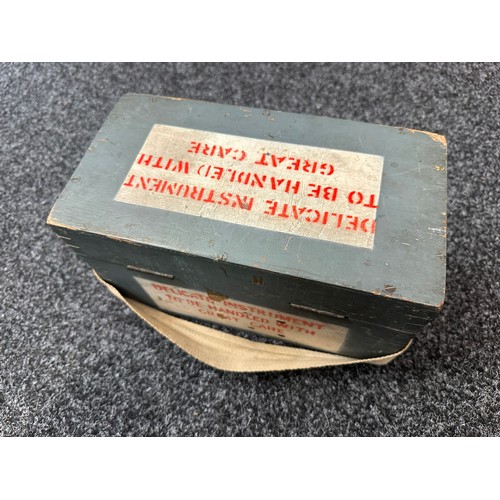 2226 - WW2 British RAF Air Ministry Astro Compass MKII Ref 6A/1174 O. Complete in original box of issue wit... 