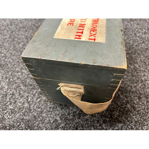 2226 - WW2 British RAF Air Ministry Astro Compass MKII Ref 6A/1174 O. Complete in original box of issue wit... 