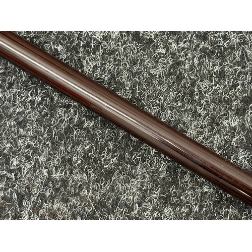 2234 - Pair of Swagger Sticks: One for the Kenyan Prison Service with Kings Crown badge, Bamboo cane 850mm ... 