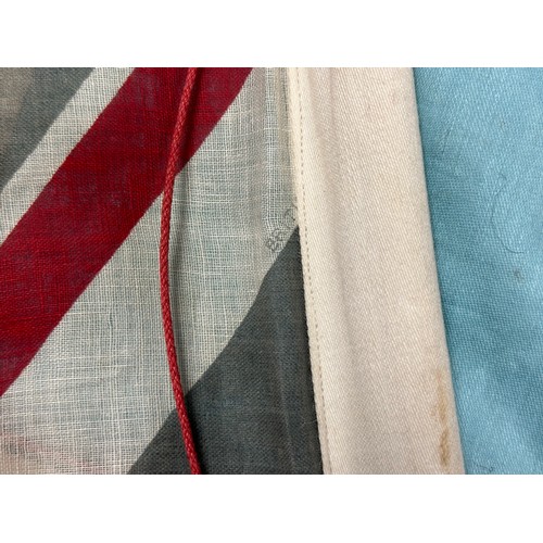 2236 - Union Flag Pennants with lower halves divided Blue/White/Blue. Screen printed Union Flag with lower ... 