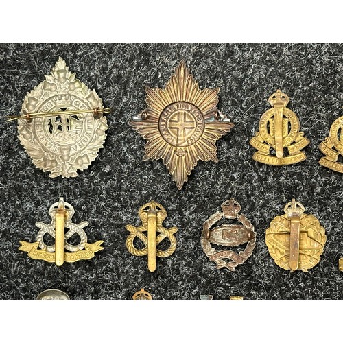 2249 - WW2 British Cap badges to include: South Staffs, Staffordshire Yeomanry, Notts & Derbys, RTR, Tank C... 