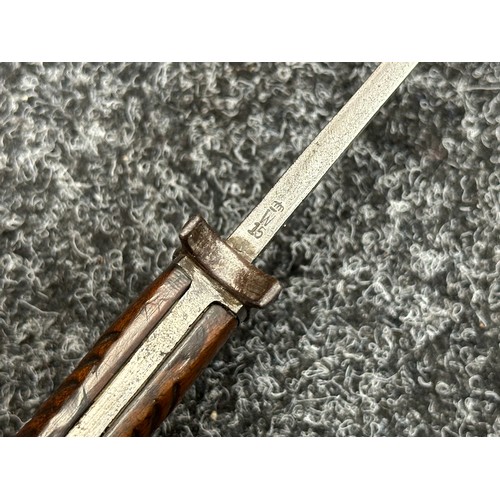 2268 - WW1 Imperial German Mauser 95/05 Butcher Bayonet with fullered single edged blade 362mm in length ma... 