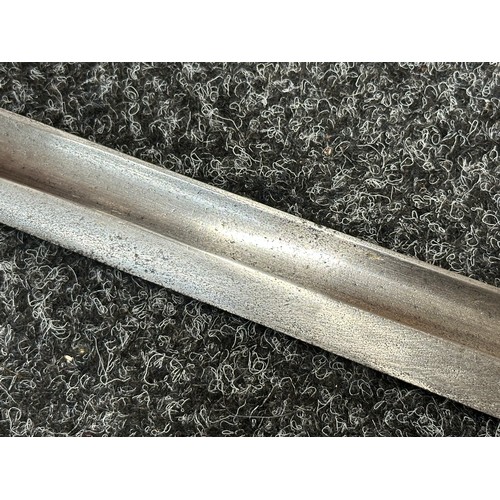 2268 - WW1 Imperial German Mauser 95/05 Butcher Bayonet with fullered single edged blade 362mm in length ma... 