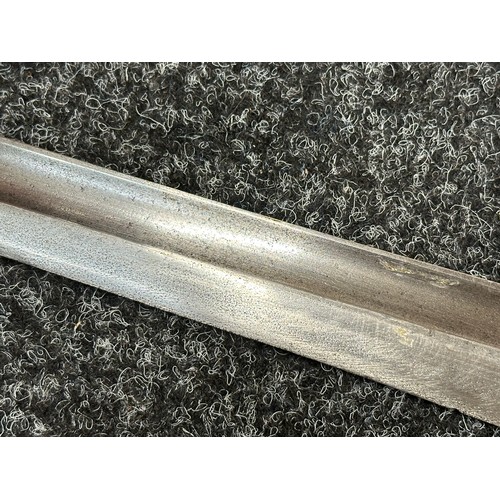 2268 - WW1 Imperial German Mauser 95/05 Butcher Bayonet with fullered single edged blade 362mm in length ma... 