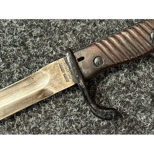 2269 - WW1 Imperial German Mauser 95/05 Butcher Bayonet with fullered single edged blade 367mm in length. S... 