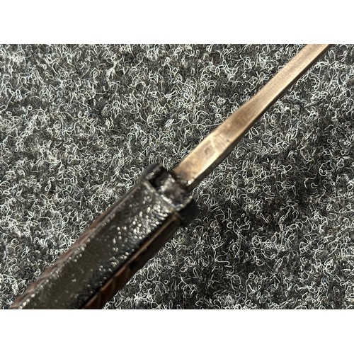 2269 - WW1 Imperial German Mauser 95/05 Butcher Bayonet with fullered single edged blade 367mm in length. S... 