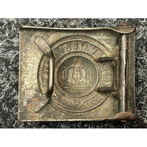 2273 - WW1 Imperial German Army Enlisted Mans Belt Buckle in steel. 