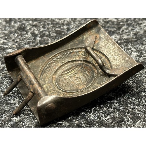 2273 - WW1 Imperial German Army Enlisted Mans Belt Buckle in steel. 