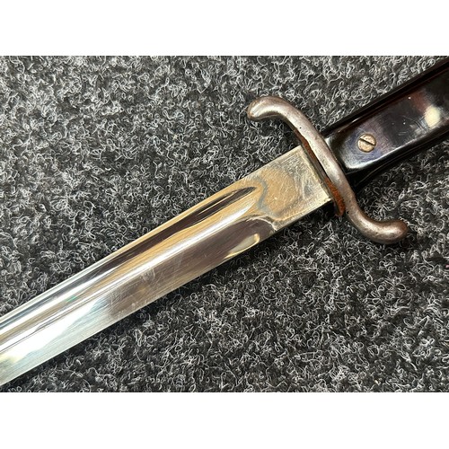 2305 - WW2 Third Reich Feurwehr Dress Bayonet with fullered single edged blade 249mm in length, retailer ma... 