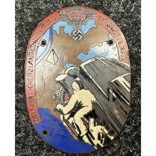 2309 - WW2 Third Reich NSKK Enamel Plaque 