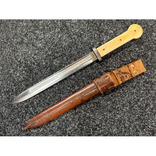 2311 - Austrian M1895 converted bayonet letter opener of George Bernard Shaw interest, the 245mm single edg... 