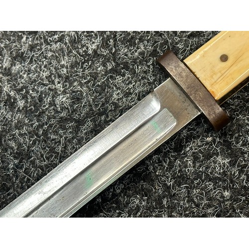 2311 - Austrian M1895 converted bayonet letter opener of George Bernard Shaw interest, the 245mm single edg... 