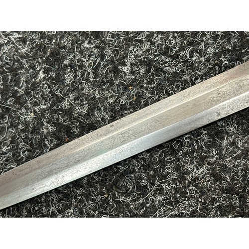 2319 - WW2 Third Reich 2nd Pattern Luftwaffe Dagger with double edged blade 252mm in length maker marked 