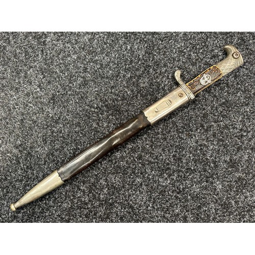 2321 - WW2 Third Reich Polizei-Seitengewehre Police Bayonet with single edged fullered blade 333mm in lengt... 