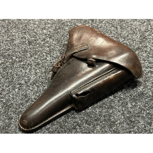 2323 - WW2 Third Reich Pistole 08 Luger Holster. Maker marked and dated 