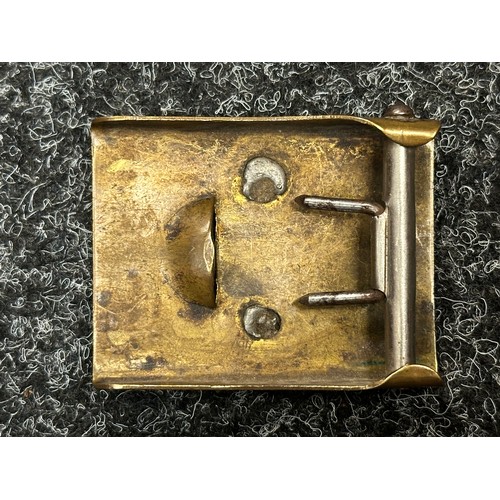 2326 - WW2 Third Reich Sturmabteilung SA Belt Buckle in brass. No makers mark. Two part construction in bra... 