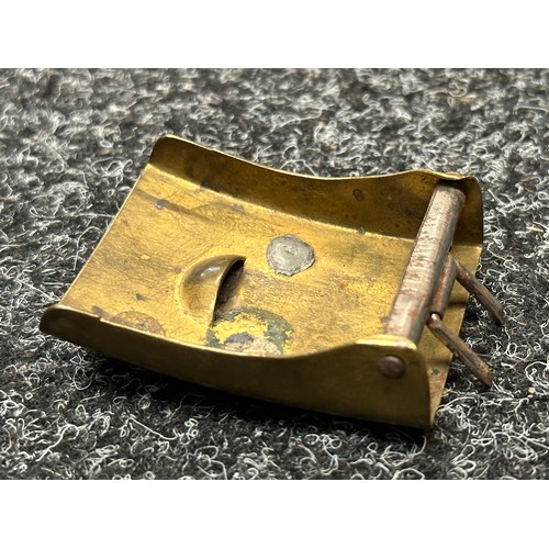 2327 - WW2 Third Reich Sturmabteilung SA Belt Buckle in brass. No makers mark. Two part construction in bra... 