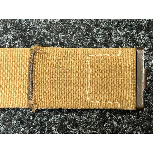 2329 - WW2 Third Reich Tropical Issue Webbing Belt. Size marked 