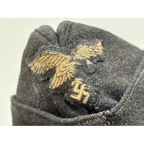 2340 - WW2 Third Reich Luftwaffe Enlisted mans Fliegermutze. Eagled is an original replacement. National Co... 