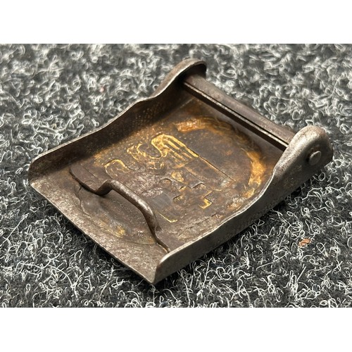 2357 - WW2 Third Reich DRK Belt Buckle. No makers mark. Steel example.