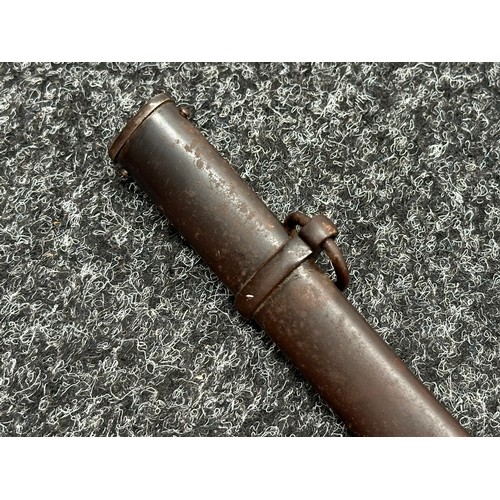 2360 - WW2 Third Reich Heer Officers Sword with single edged fullered blade 805mm in length, maker marked 