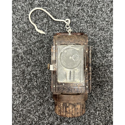 2361 - WW2 Third Reich Bakelite Carbide Vehicle Lantern. Complete with hanging hook. Maker code marked alon... 