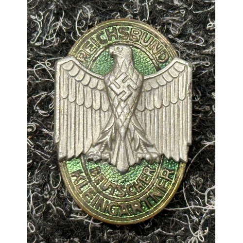 2365 - WW2 Third Reich Reichsbund Deutscher Kleingartner enamel membership badge. Maker marked 