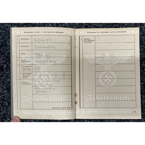 2366 - WW2 Third Reich Arbeitsbuch to 