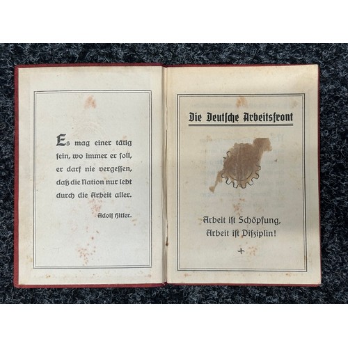 2366 - WW2 Third Reich Arbeitsbuch to 