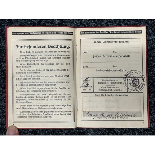 2366 - WW2 Third Reich Arbeitsbuch to 