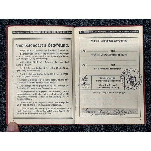 2366 - WW2 Third Reich Arbeitsbuch to 