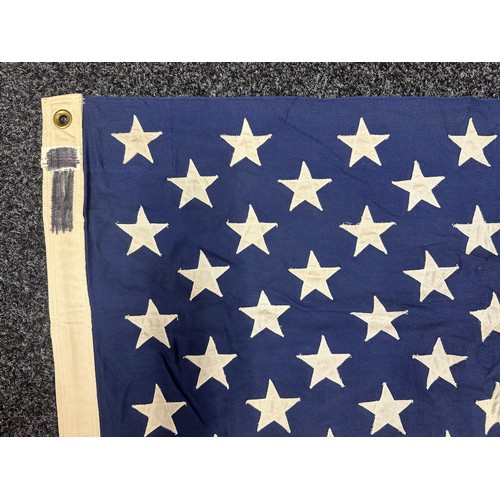 2372 - United States of America Stars And Stripes flag. Post war 50 star example. Multipart construction. C... 